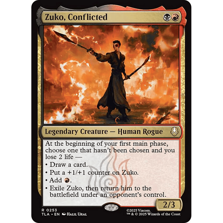 Zuko, Conflicted | Inglés | NM | TLA 1