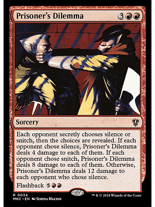 Prisoner's Dilemma | Inglés | NM | MKC