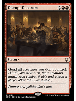 Disrupt Decorum | Inglés | NM | MKC