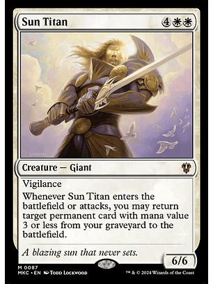 Sun Titan | Inglés | NM | MKC