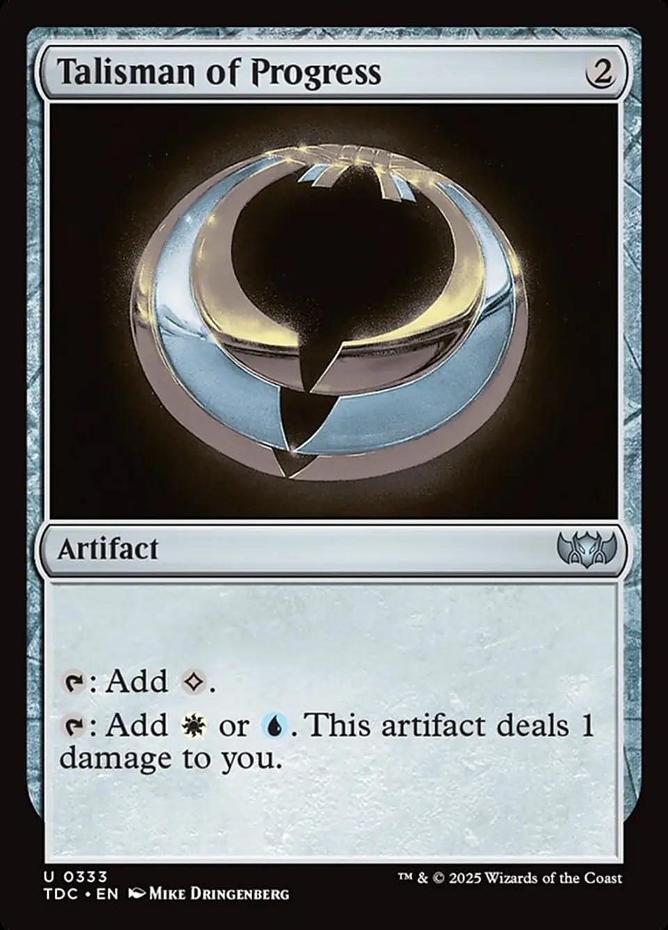 Talisman of Progress | Inglés | NM | TDC 1