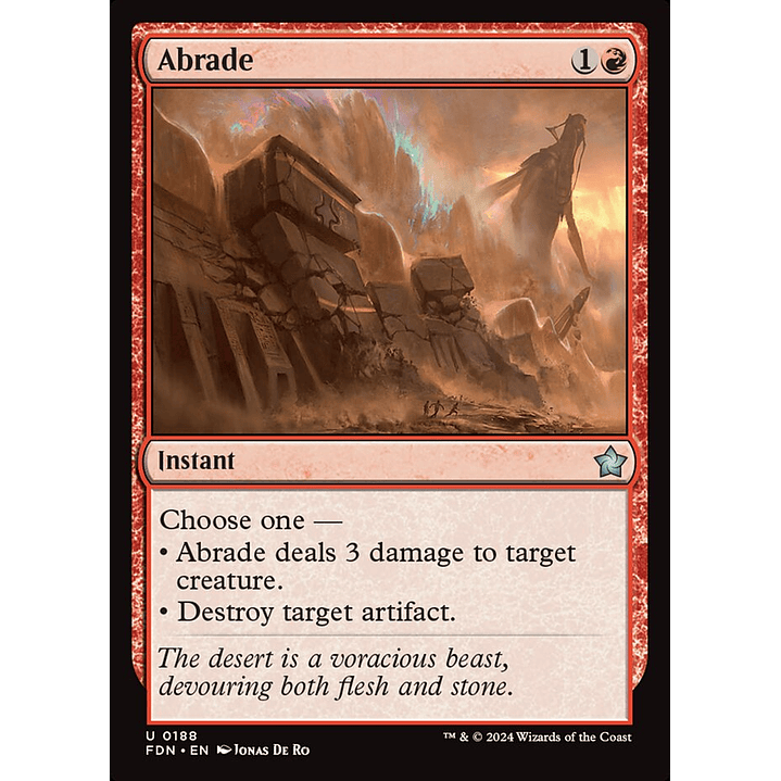 Abrade | Español | NM | FDN 1