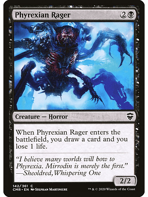 Phyrexian Rager (foil) | Inglés | EX | CMR
