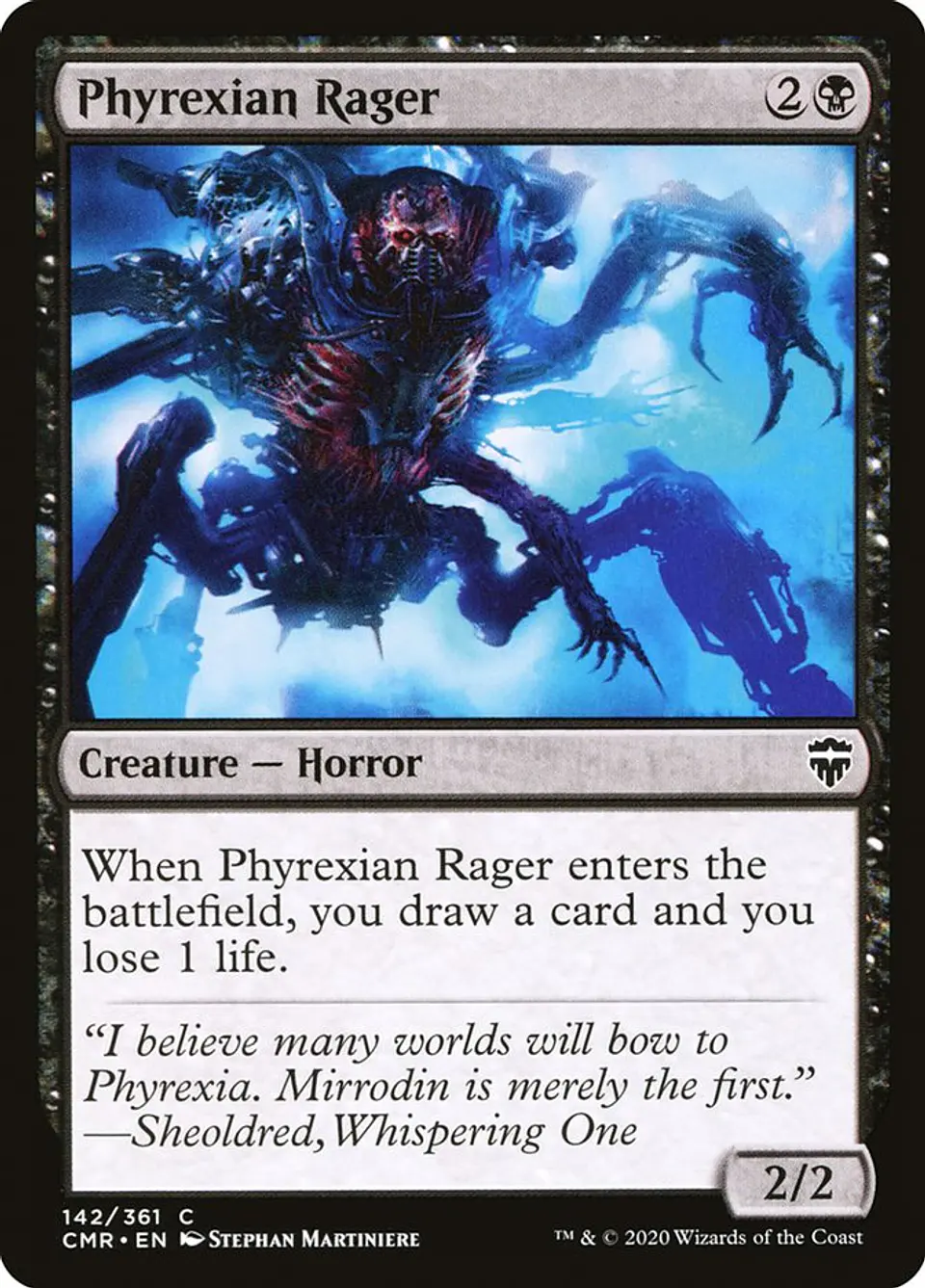 Phyrexian Rager (foil) | Inglés | EX | CMR 1