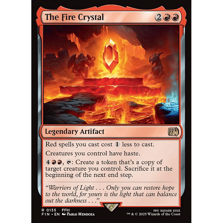 The Fire Crystal | Español | NM | FIN 1