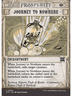 Journey to Nowhere (Showcase) | Español | NM | OTP