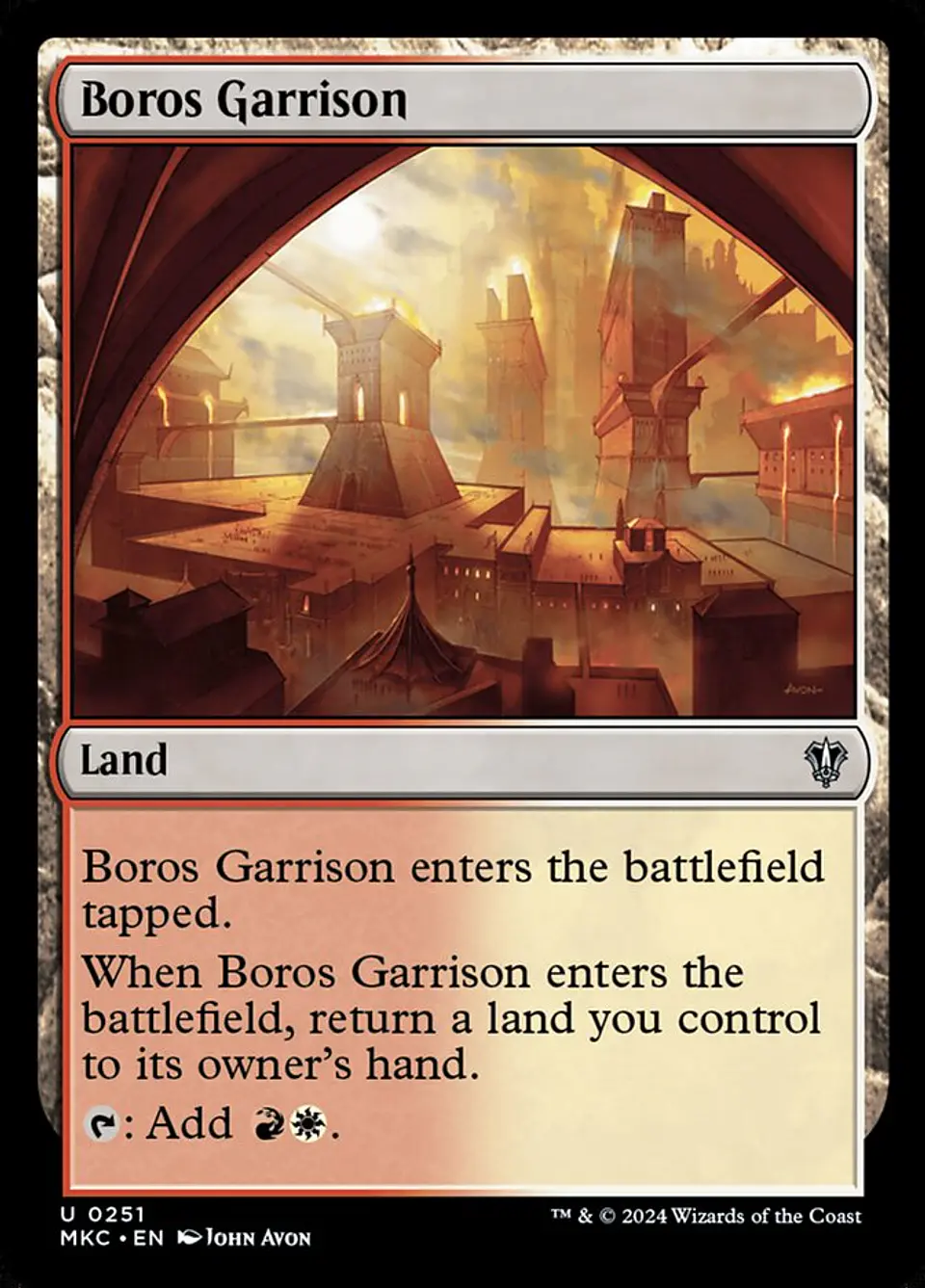 Boros Garrison | Inglés | NM | MKC 1