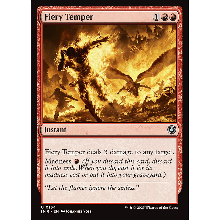 Fiery Temper | Inglés | NM | INR 1