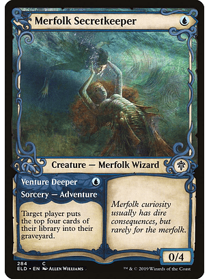 Merfolk Secretkeeper // Venture Deeper (Showcase) | Inglés | NM | ELD