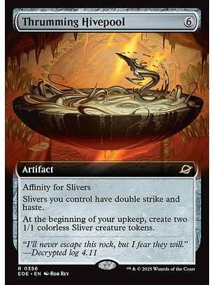 Thrumming Hivepool (Extended Art foil) | Inglés | NM | EOE