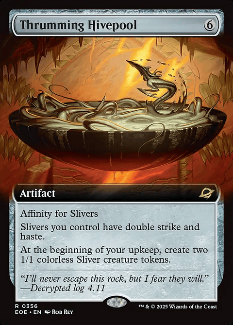 Thrumming Hivepool (Extended Art foil) | Inglés | NM | EOE