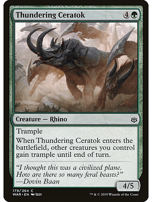 Thundering Ceratok | Inglés | EX | WAR