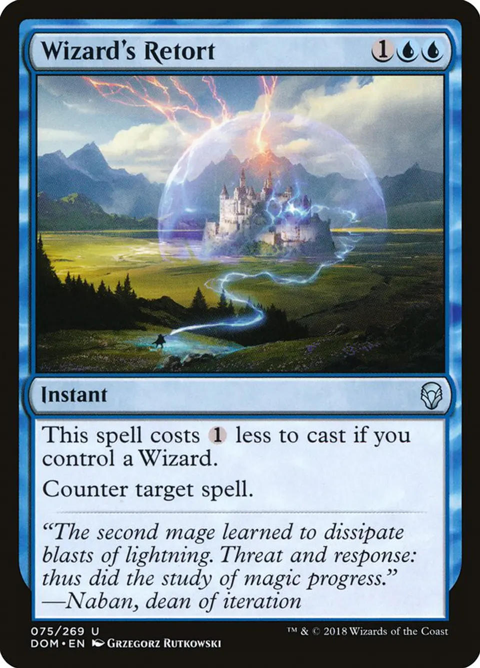 Wizard's Retort | Inglés | NM | DOM 1