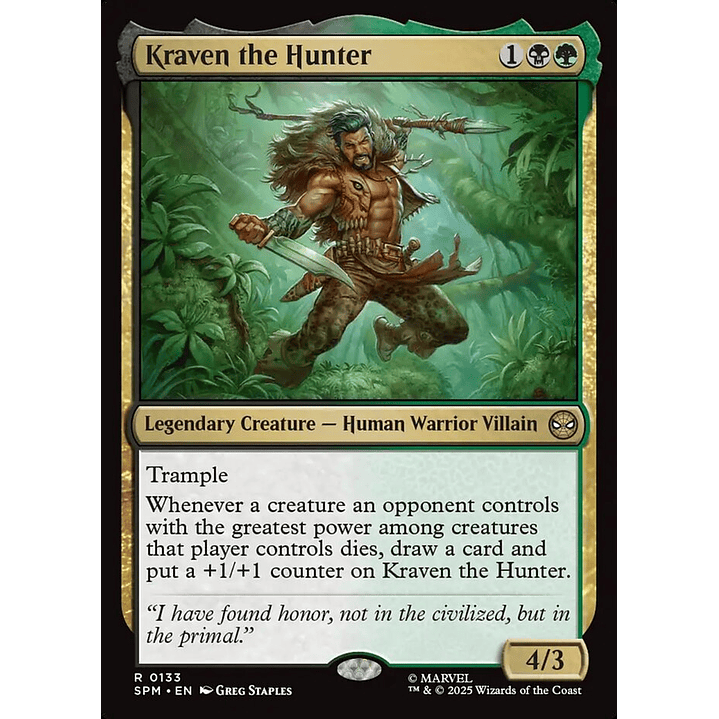 Kraven the Hunter | Inglés | NM | SPM 1