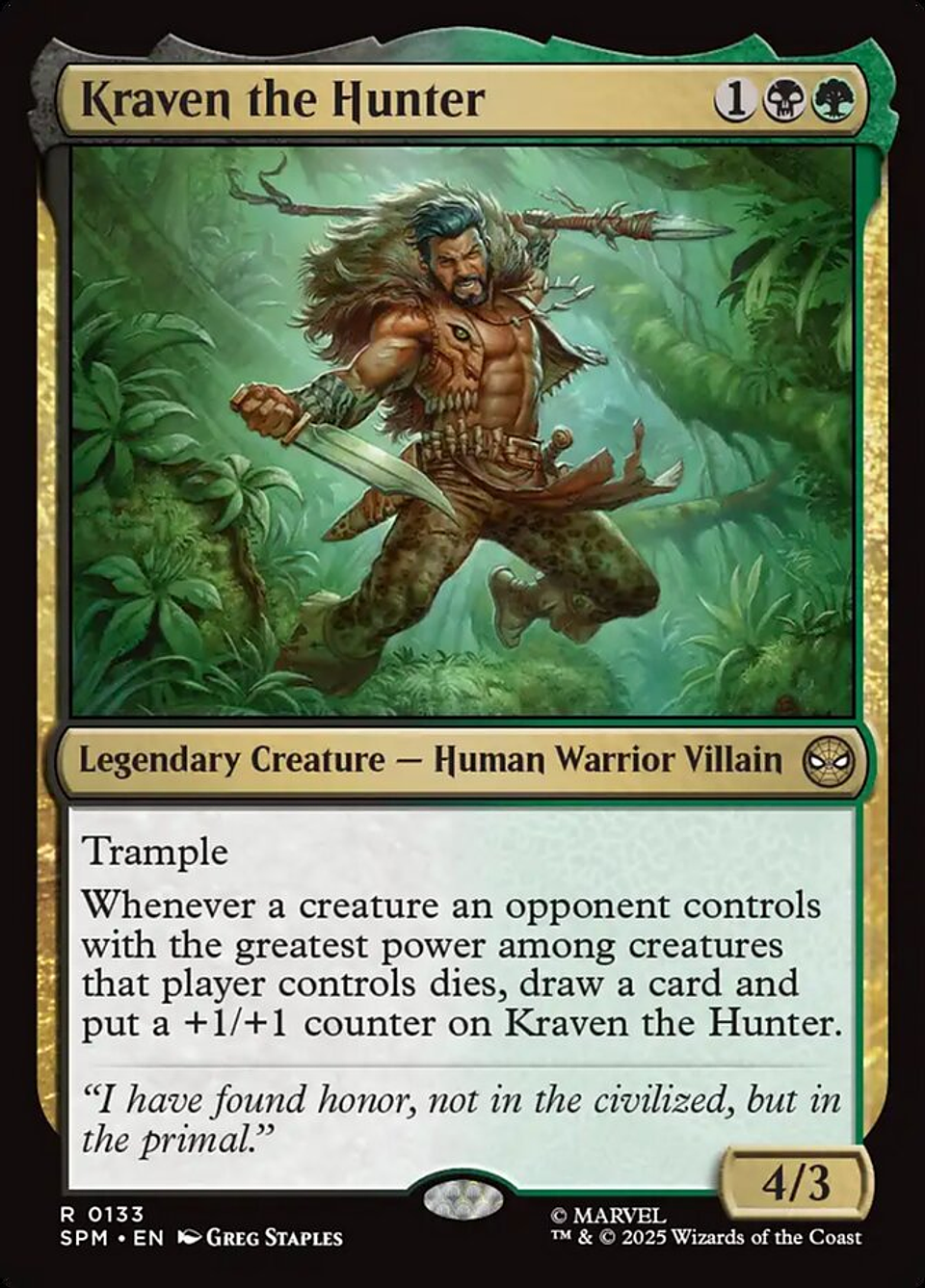 Kraven the Hunter | Inglés | NM | SPM 1