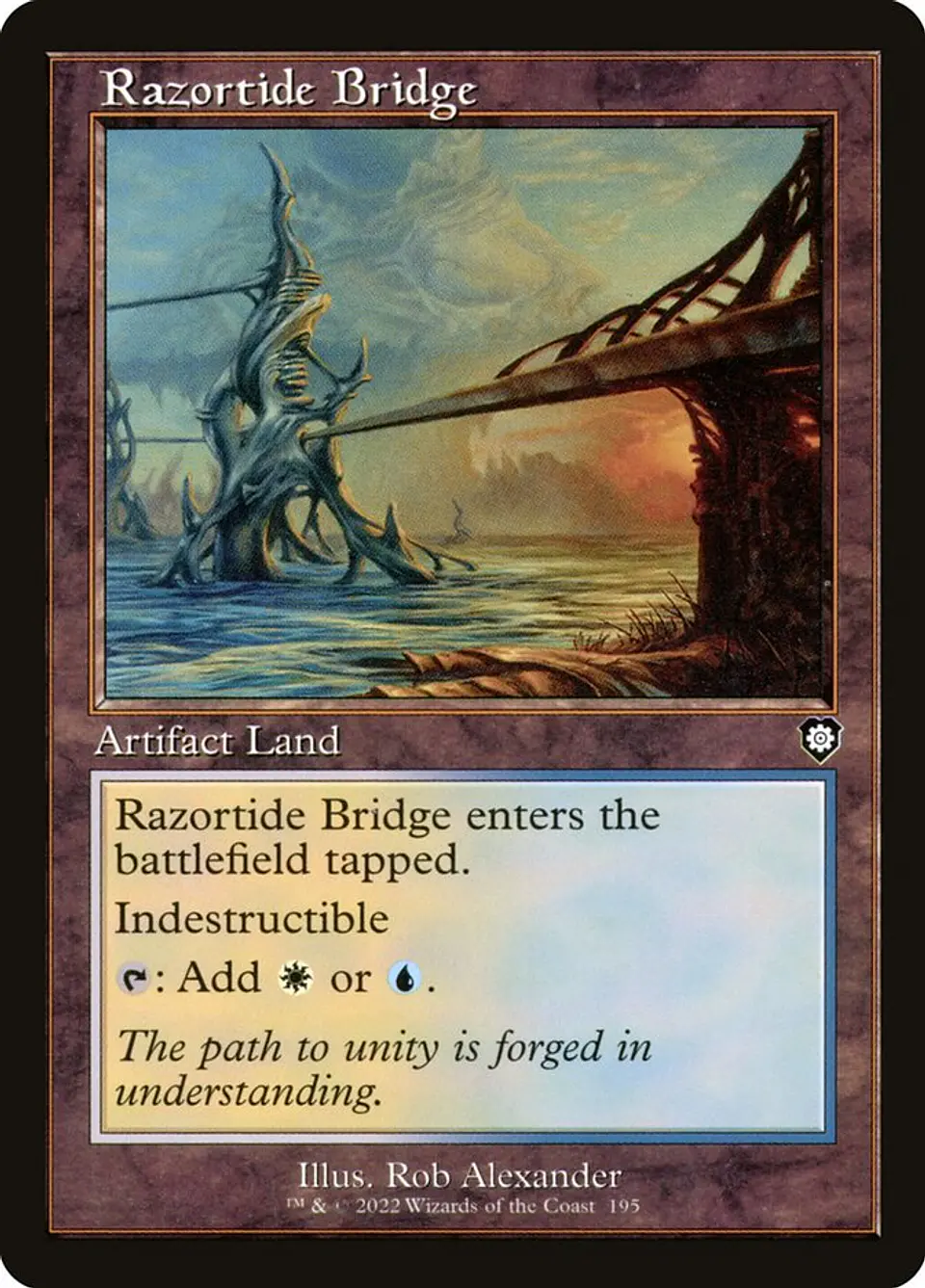 Razortide Bridge (Retro Frame) | Inglés | NM | BRC 1
