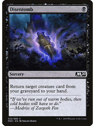 Disentomb | Inglés | NM | M20