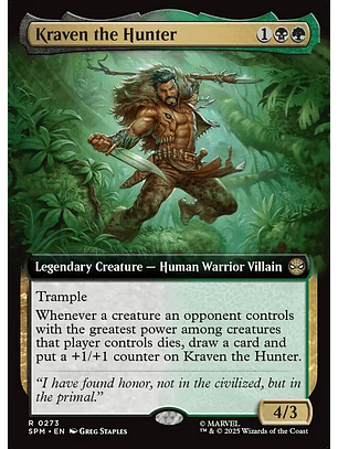 Kraven the Hunter (Extended Art foil) | Inglés | NM | SPM