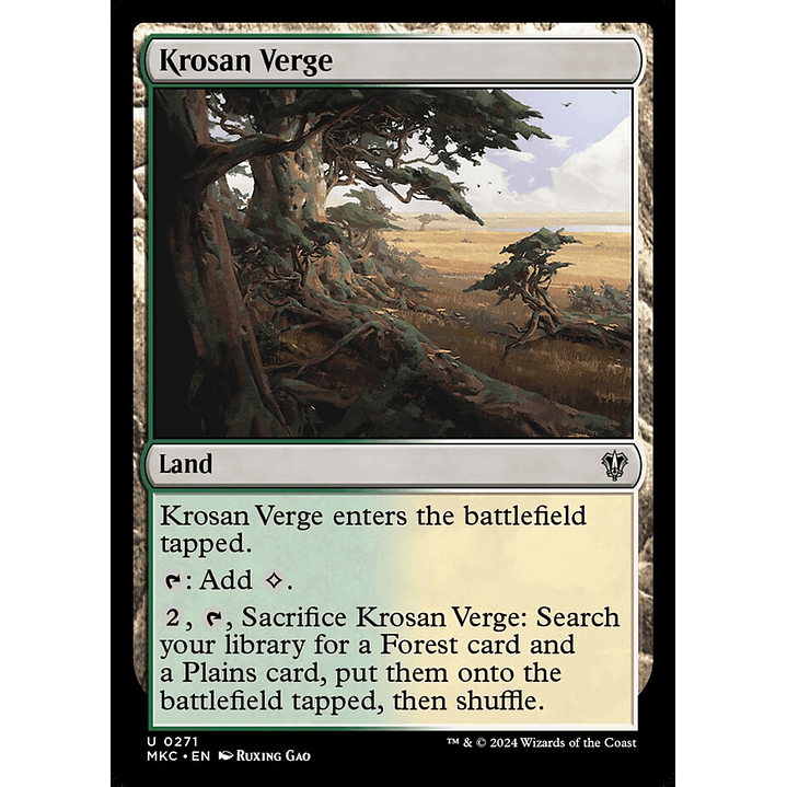 Krosan Verge | Inglés | NM | MKC 1