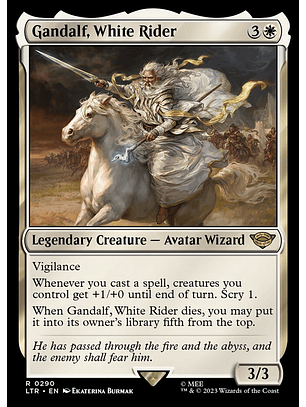 Gandalf, White Rider | Inglés | EX | LTR