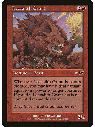 Laccolith Grunt (Retro Frame) | Inglés | NM | NEM