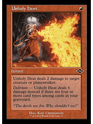 Unholy Heat (Retro Frame) | Inglés | NM | H2R
