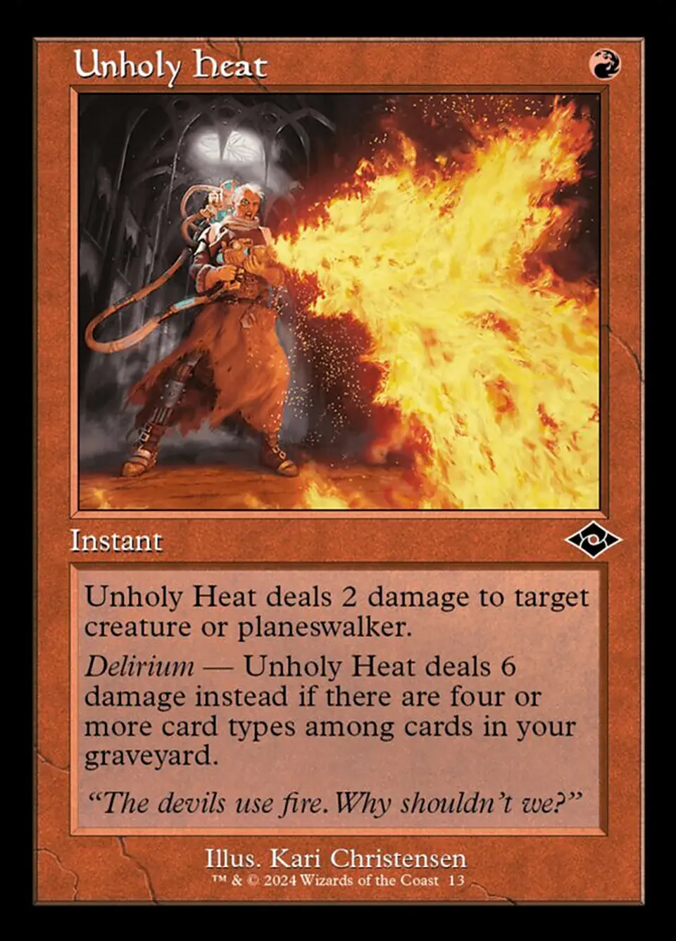 Unholy Heat (Retro Frame) | Inglés | NM | H2R 1