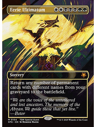 Eerie Ultimatum (Borderless) | Inglés | NM | SPG