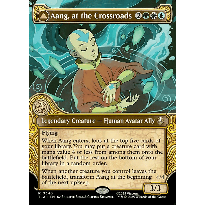 Aang, at the Crossroads // Aang, Destined Savior (Showcase) | Inglés | NM | TLA 1