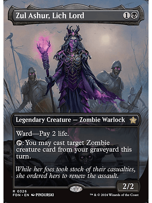 Zul Ashur, Lich Lord (Borderless) | Inglés | NM | FDN