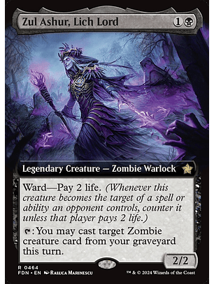 Zul Ashur, Lich Lord (Extended Art) | Inglés | NM | FDN