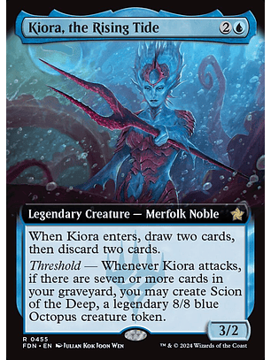 Kiora, the Rising Tide (Extended Art) | Inglés | NM | FDN