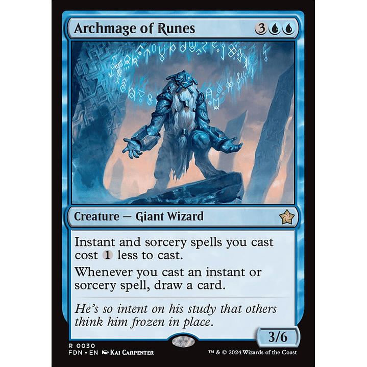 Archmage of Runes (foil) | Inglés | NM | FDN 1