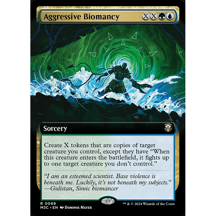 Aggressive Biomancy (Extended Art foil) | Inglés | NM | M3C 1