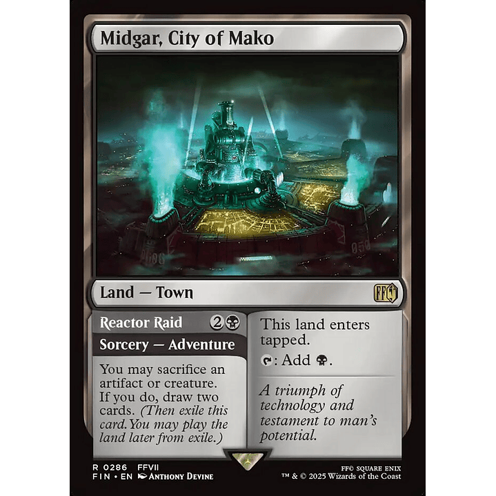 Midgar, City of Mako // Reactor Raid (foil) | Inglés | NM | FIN 1