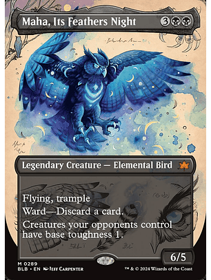 Maha, Its Feathers Night (Borderless) | Inglés | NM | BLB