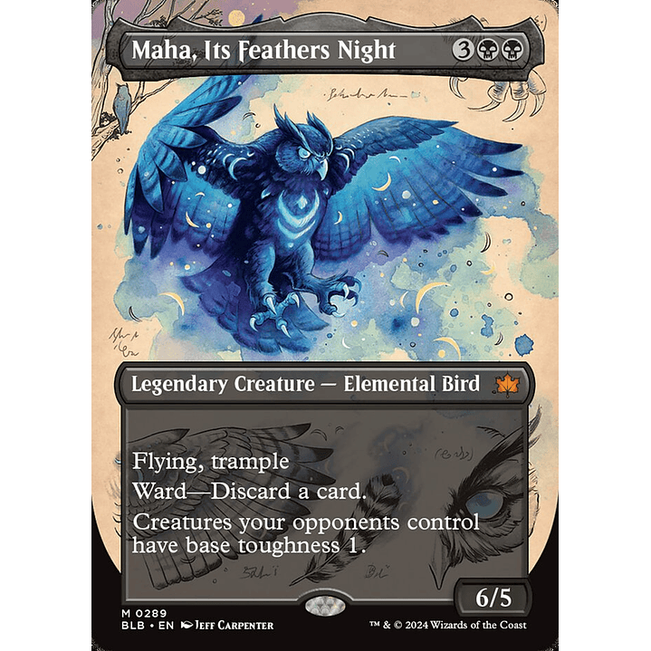 Maha, Its Feathers Night (Borderless) | Inglés | NM | BLB 1