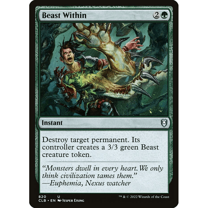 Beast Within | Inglés | NM | CLB 1