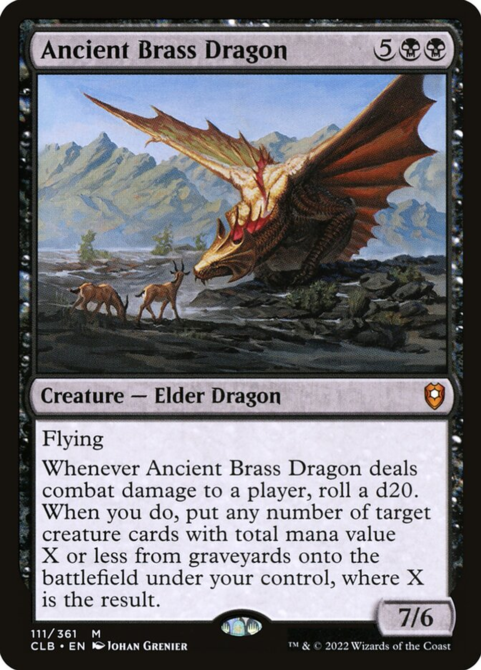 Ancient Brass Dragon | Español | EX | CLB 1