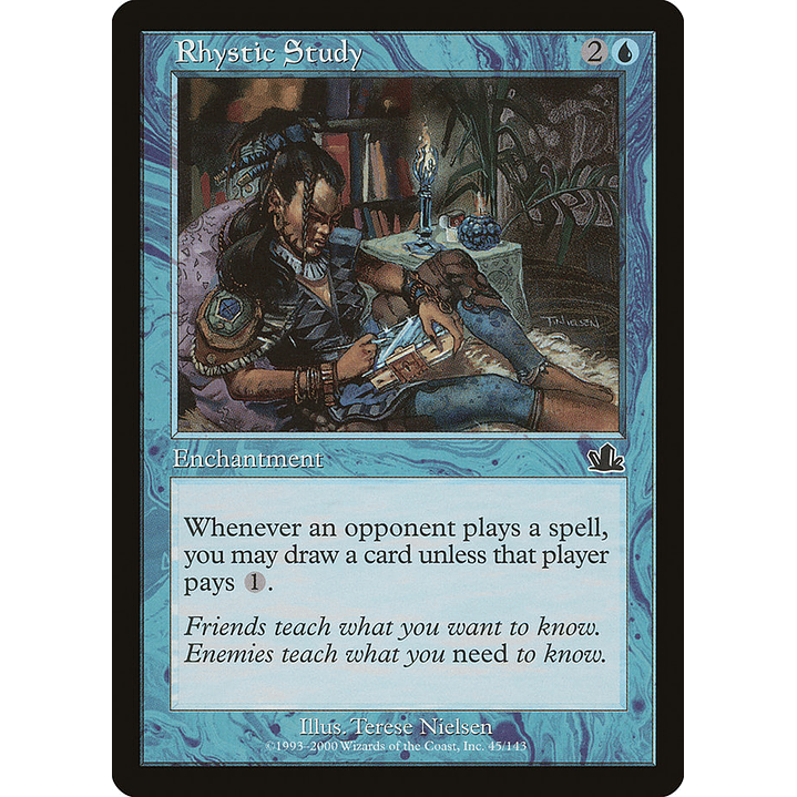Rhystic Study (Retro Frame) | Español | EX | PCY 1