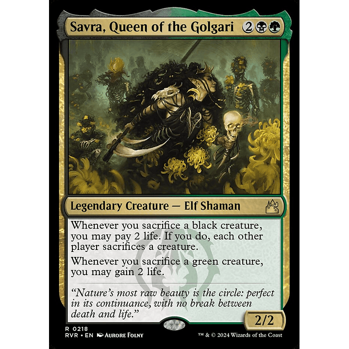 Savra, Queen of the Golgari | Inglés | NM | RVR 1