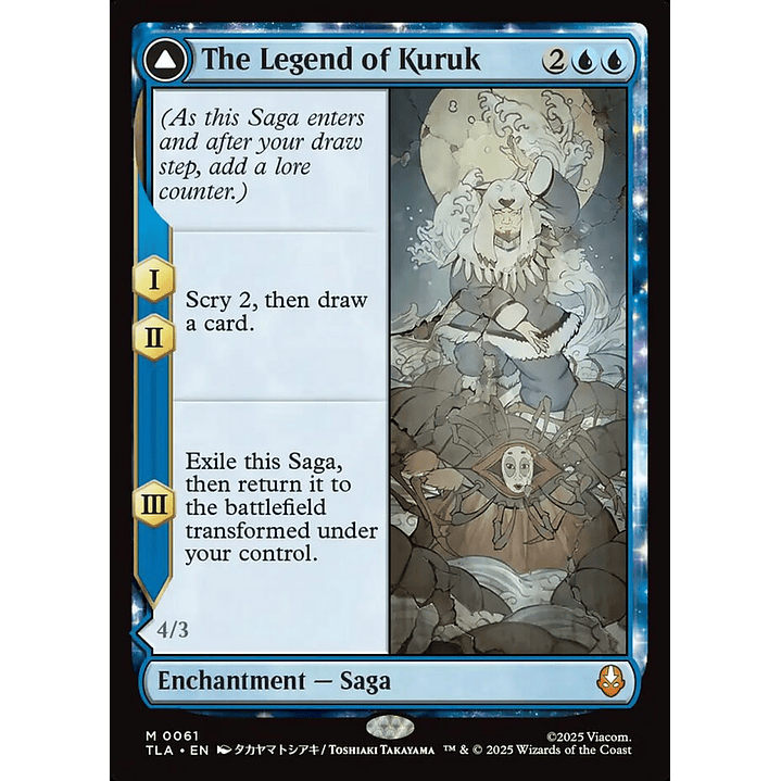 The Legend of Kuruk // Avatar Kuruk | Inglés | NM | TLA 1