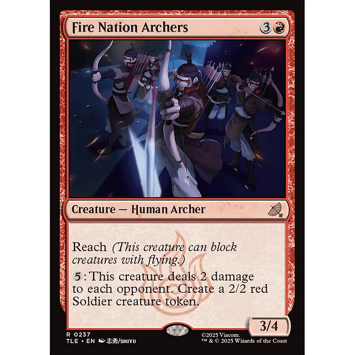 Fire Nation Archers | Inglés | NM | TLE 1