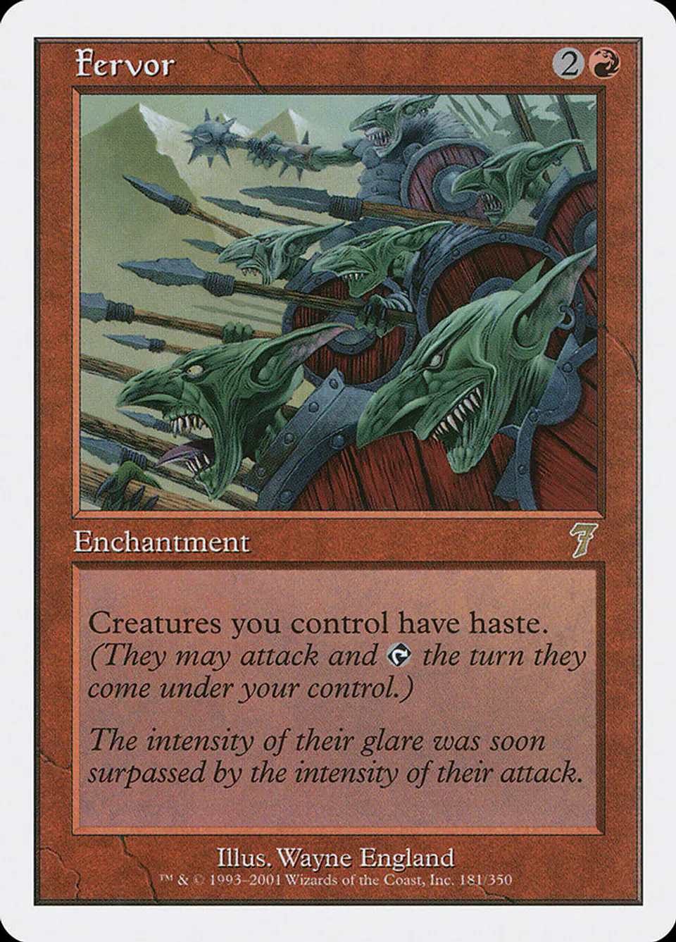 Fervor (Retro Frame) | Inglés | NM | 7ED 1