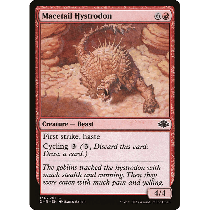 Macetail Hystrodon | Inglés | NM | DMR 1