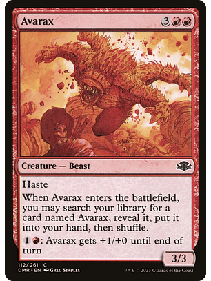 Avarax | Inglés | NM | DMR