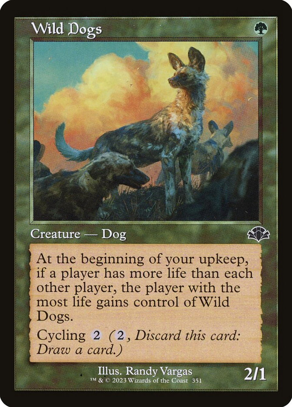 Wild Dogs (Retro Frame) | Inglés | NM | DMR 1