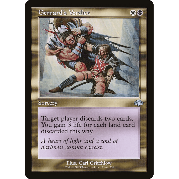 Gerrard's Verdict (Retro Frame) | Inglés | NM | DMR 1