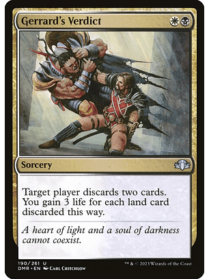 Gerrard's Verdict | Inglés | NM | DMR