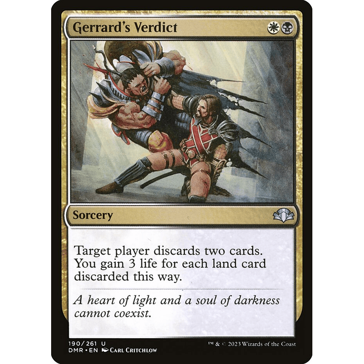 Gerrard's Verdict | Inglés | NM | DMR 1